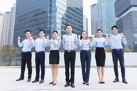 企業(yè)團(tuán)隊(duì)藍(lán)領(lǐng)加油形象